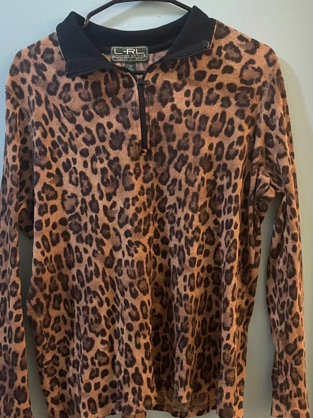 Lauren Active Ralph Lauren Leopard Print Top, 1x